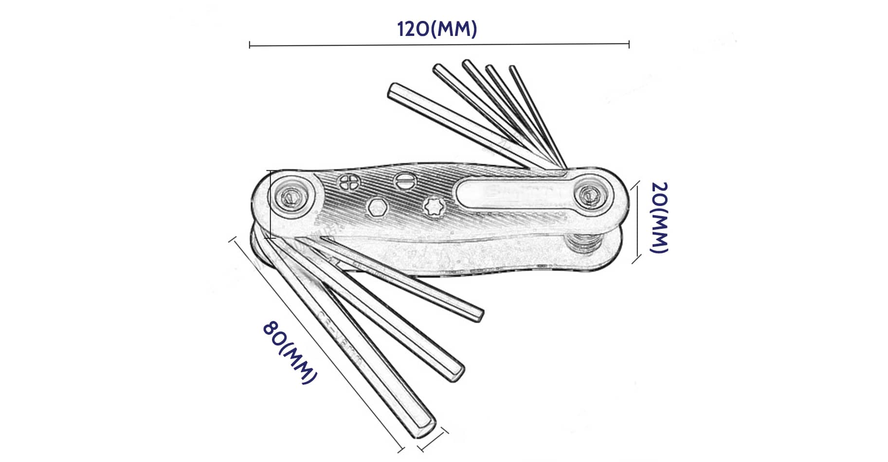 8 in 1 Folding Hex Wrench-3
