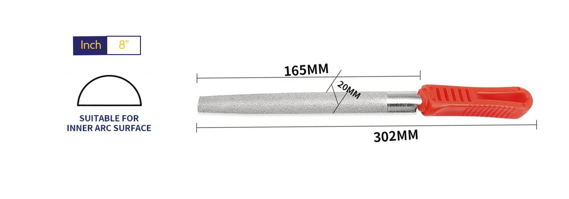 Diamond Half-Round File